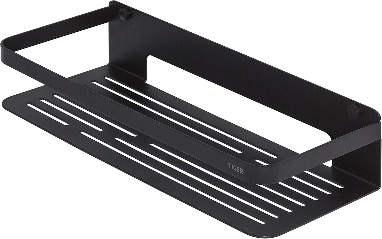Tiger Caddy Shower Basket Large, Stainless Steel, Black, 32 x 70 x 13.6 cm