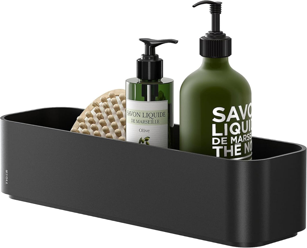 Tiger 2-Store Wall tray/Shower basket 35 cm Black